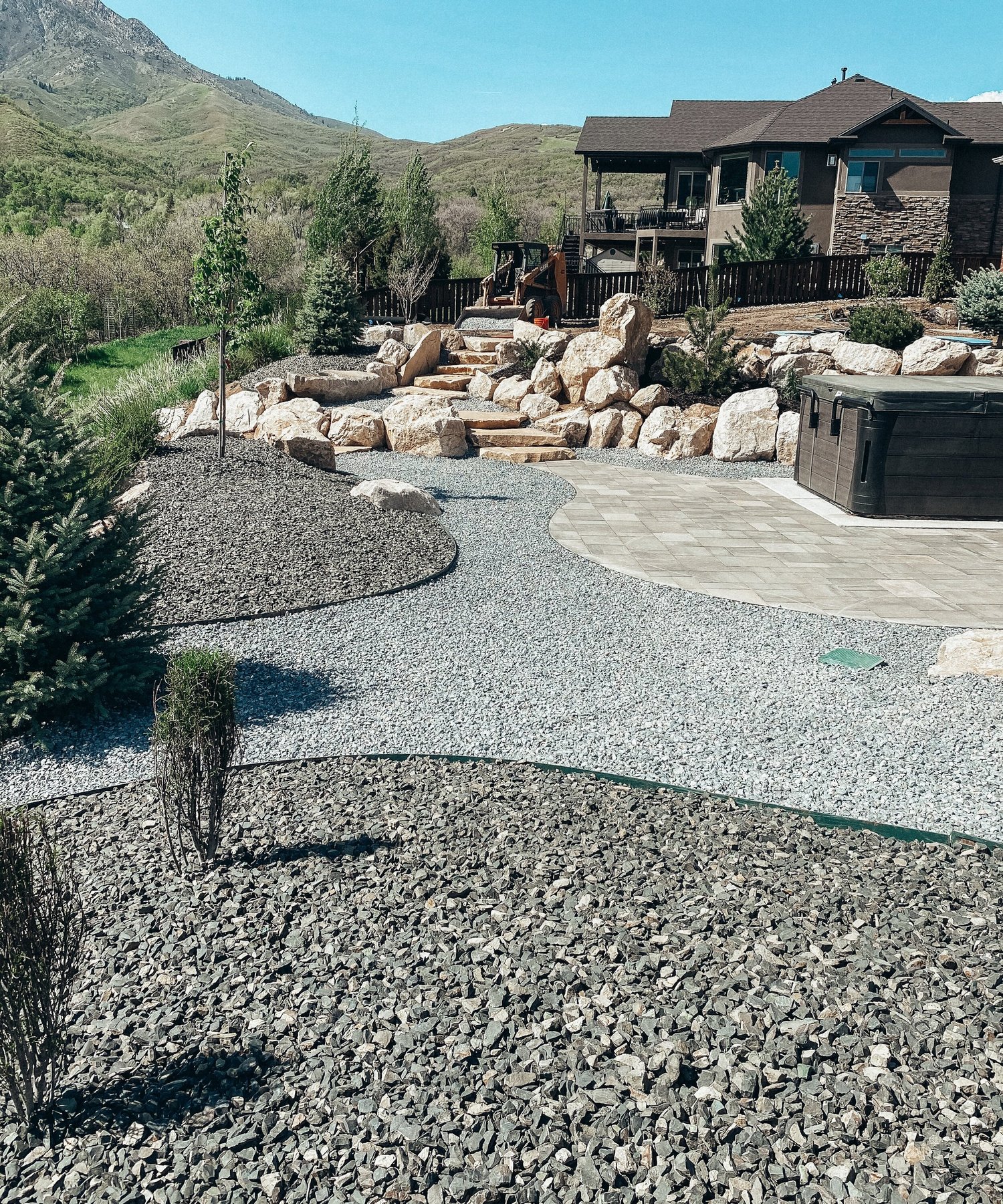 Landscaped Utah home by EarthCare